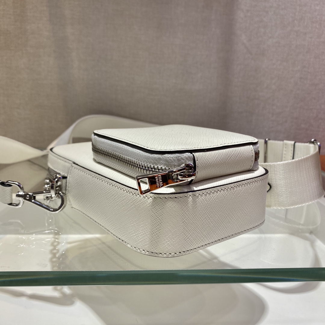 Pra*a saffiano leather mini bag