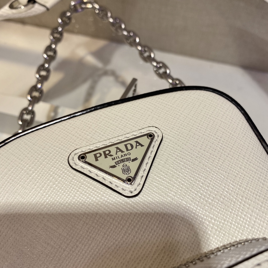 Pra*a saffiano leather mini bag