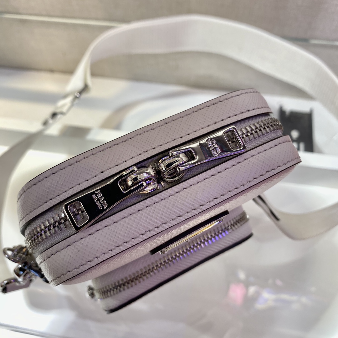 Pra*a saffiano leather mini bag