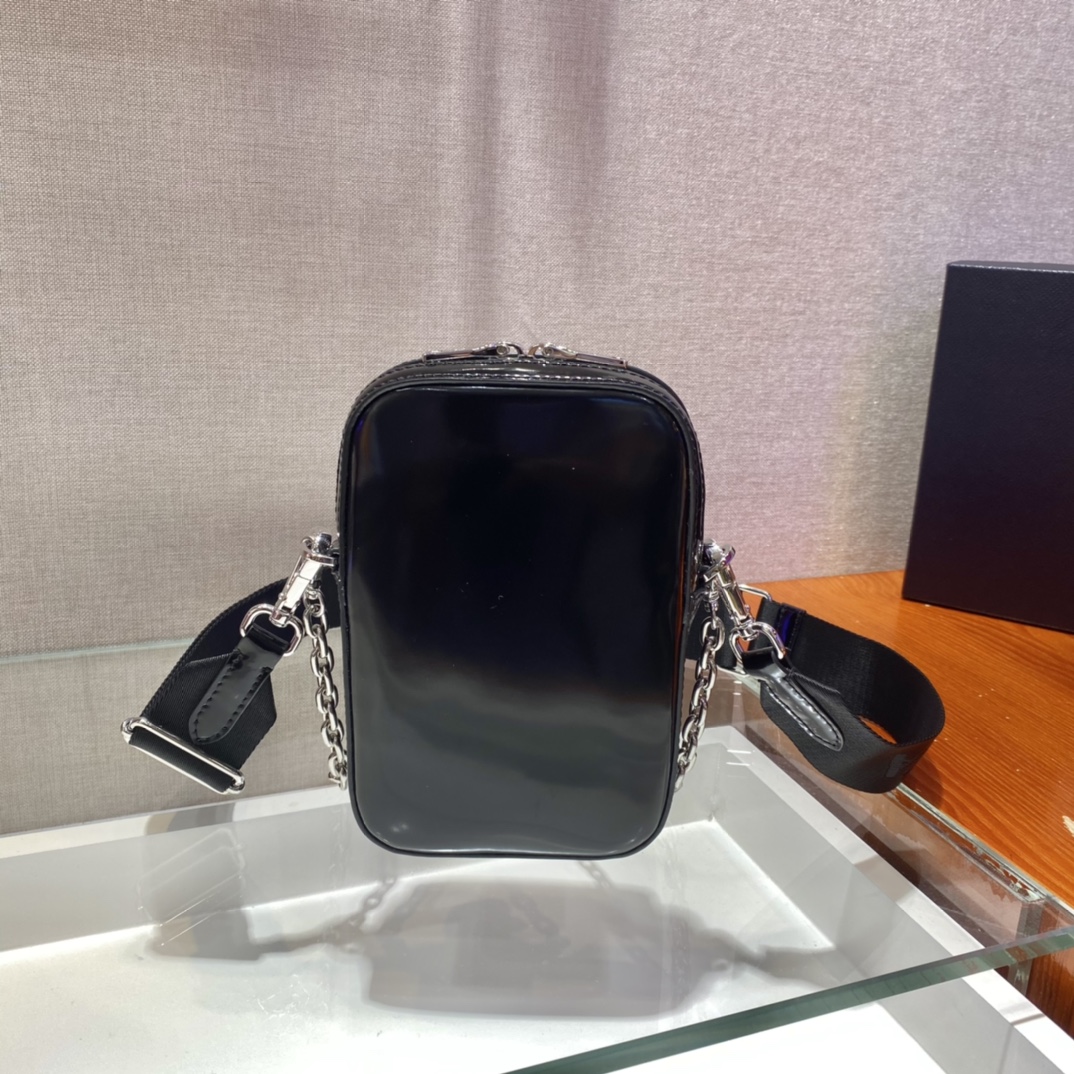 Pra*a saffiano leather mini bag