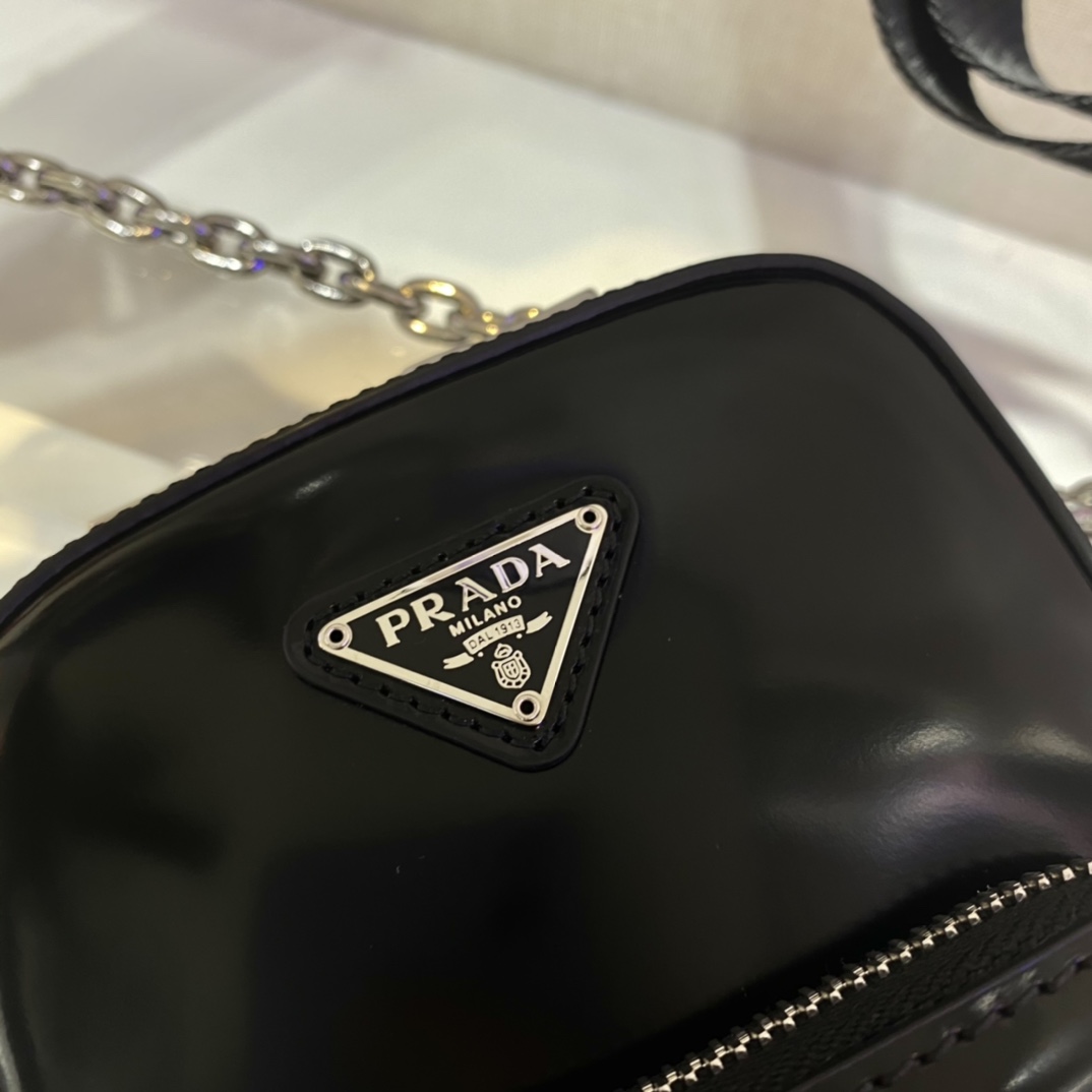 Pra*a saffiano leather mini bag