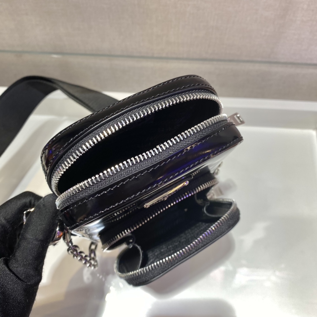 Pra*a saffiano leather mini bag