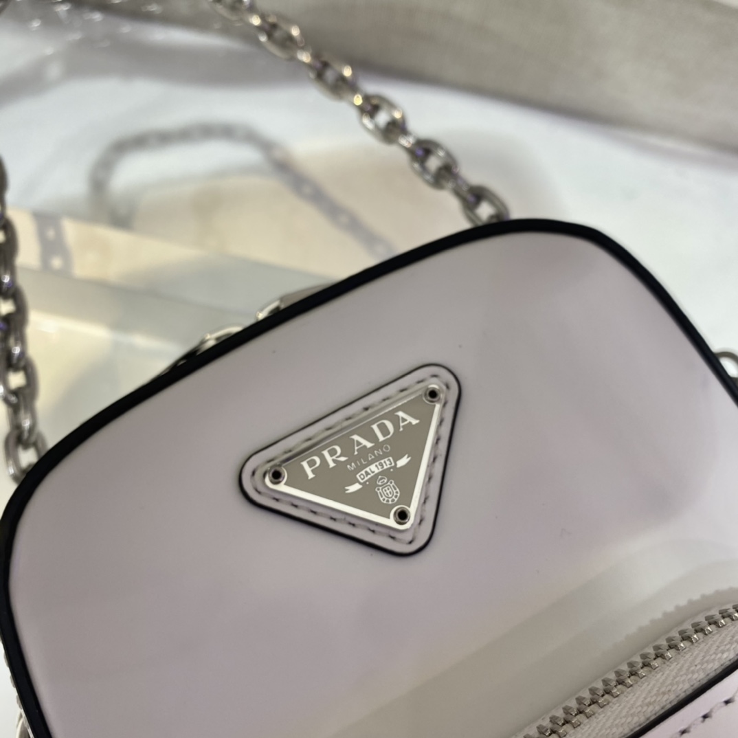 Pra*a saffiano leather mini bag