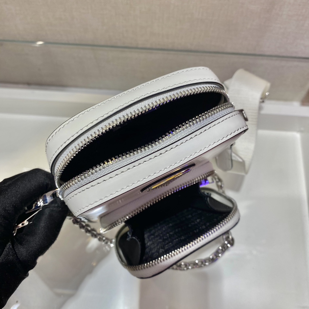 Pra*a saffiano leather mini bag