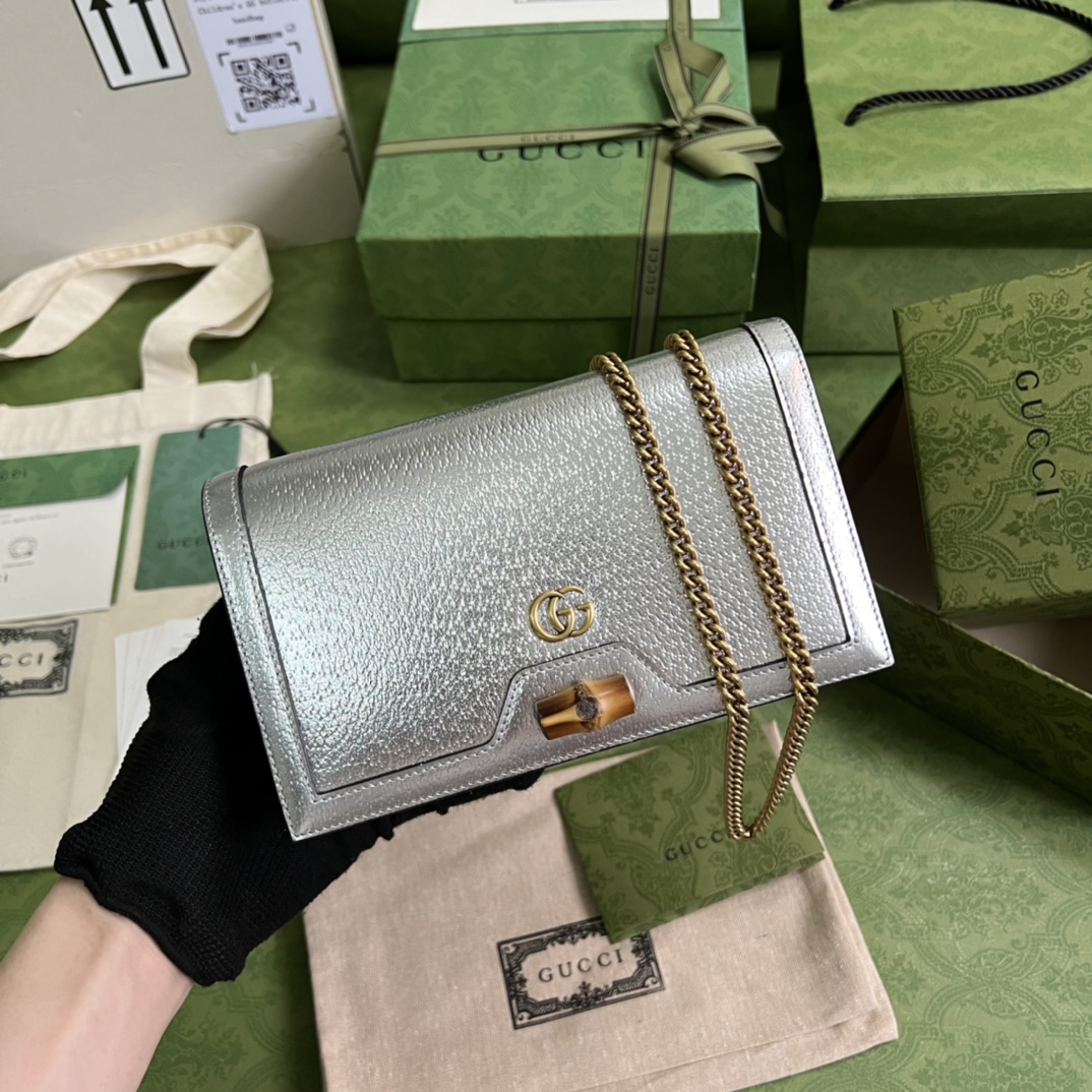 G*u*i diana mini bag with bamboo