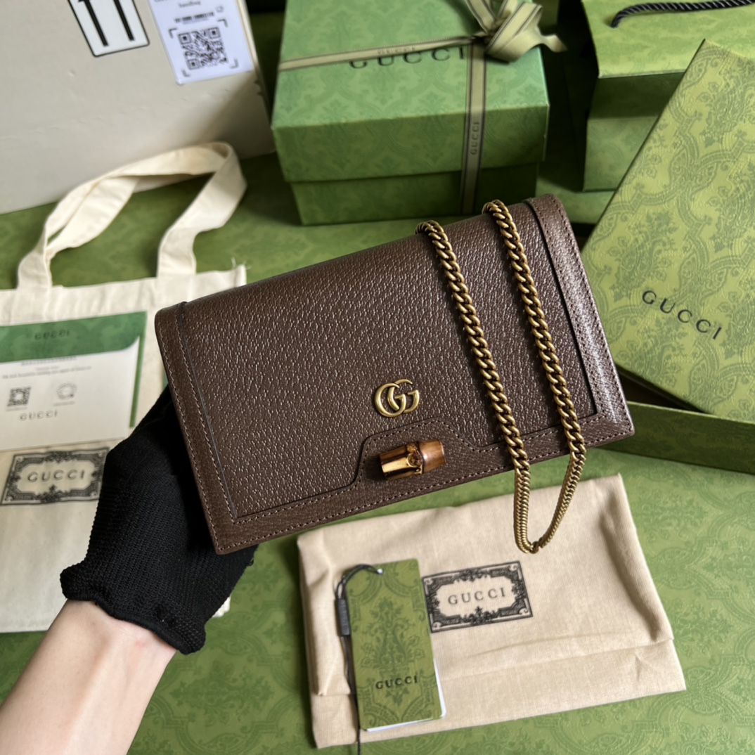G*u*i diana mini bag with bamboo
