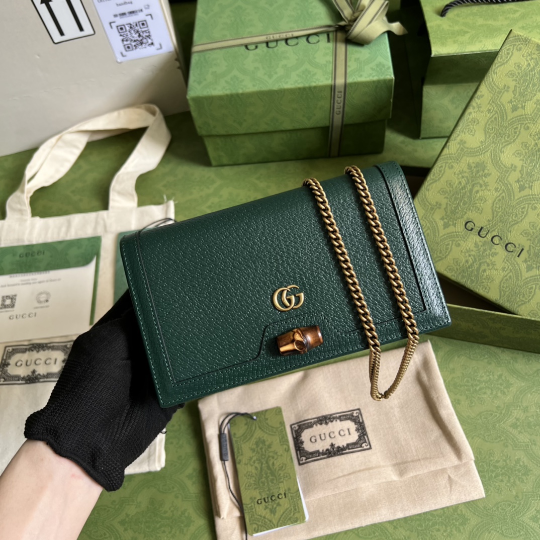 G*u*i diana mini bag with bamboo