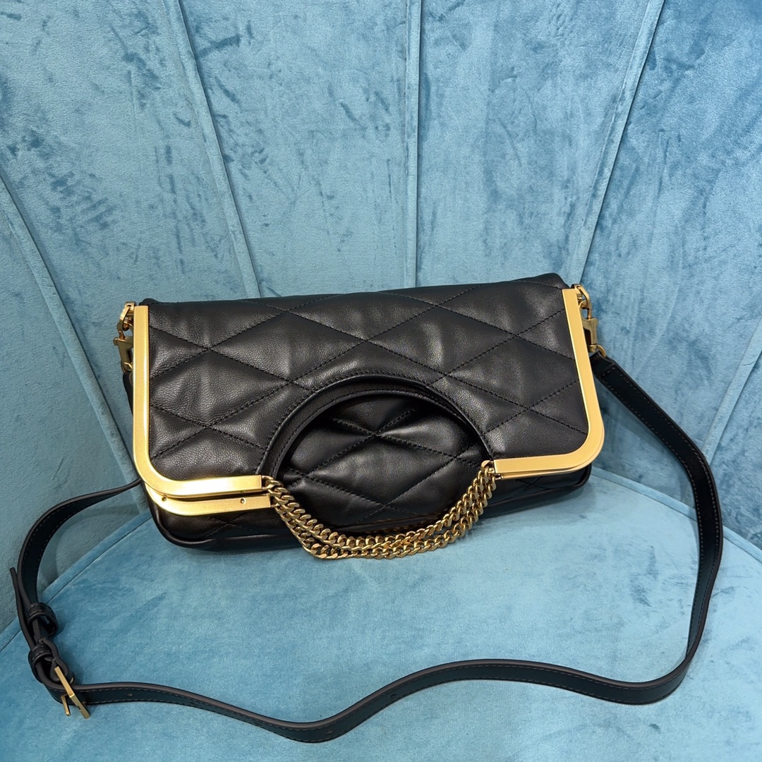 YSL 87 IN QUILTED LAMBSKIN