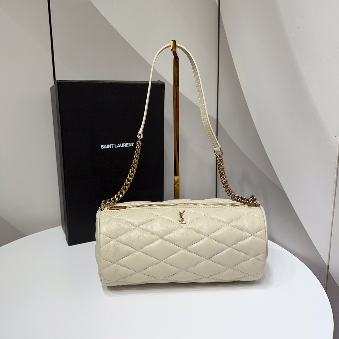 YSL SADE SMALL TUBE BAG IN QUILTED LAMBSKIN