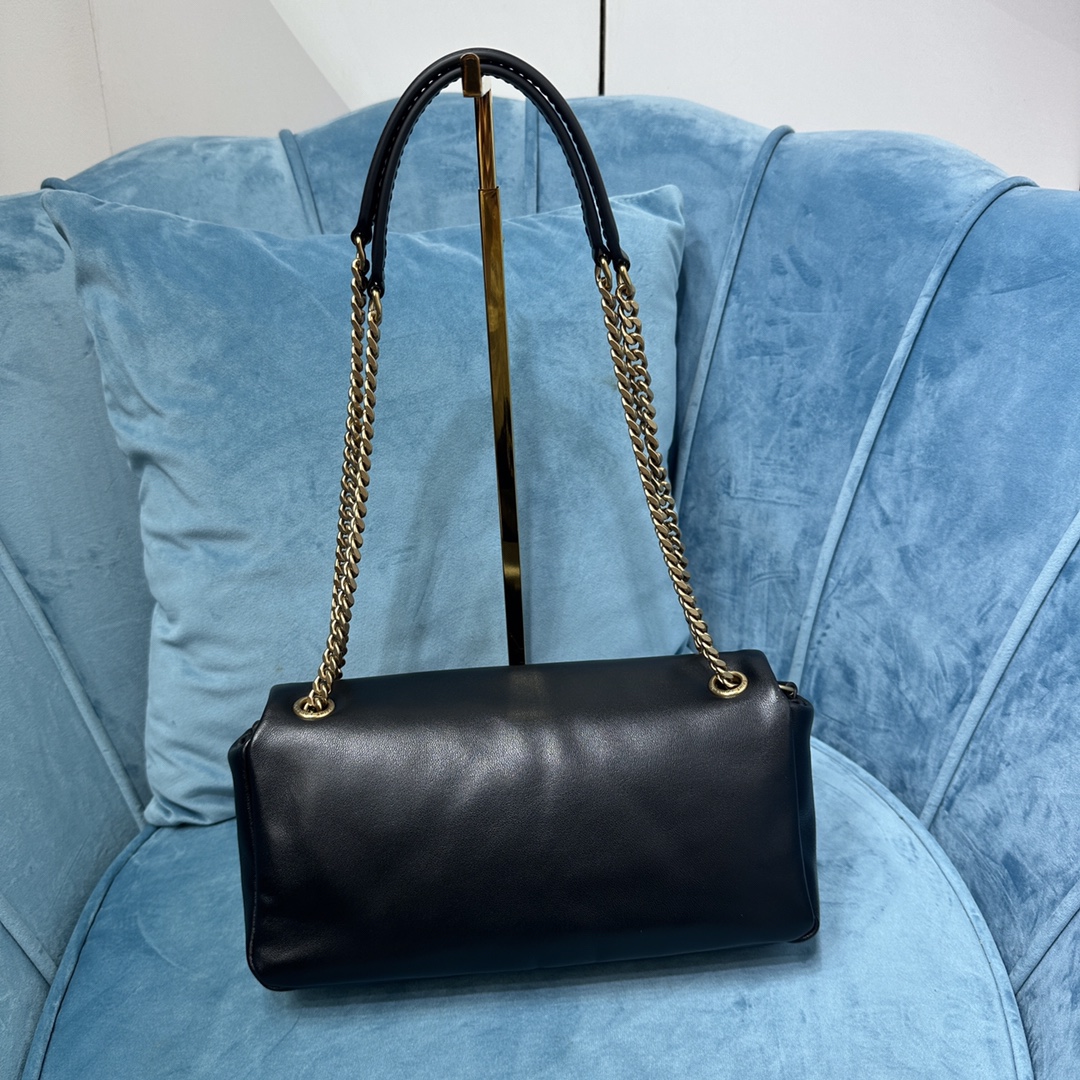 YSL CALYPSO IN PLUNGED LAMBSKIN