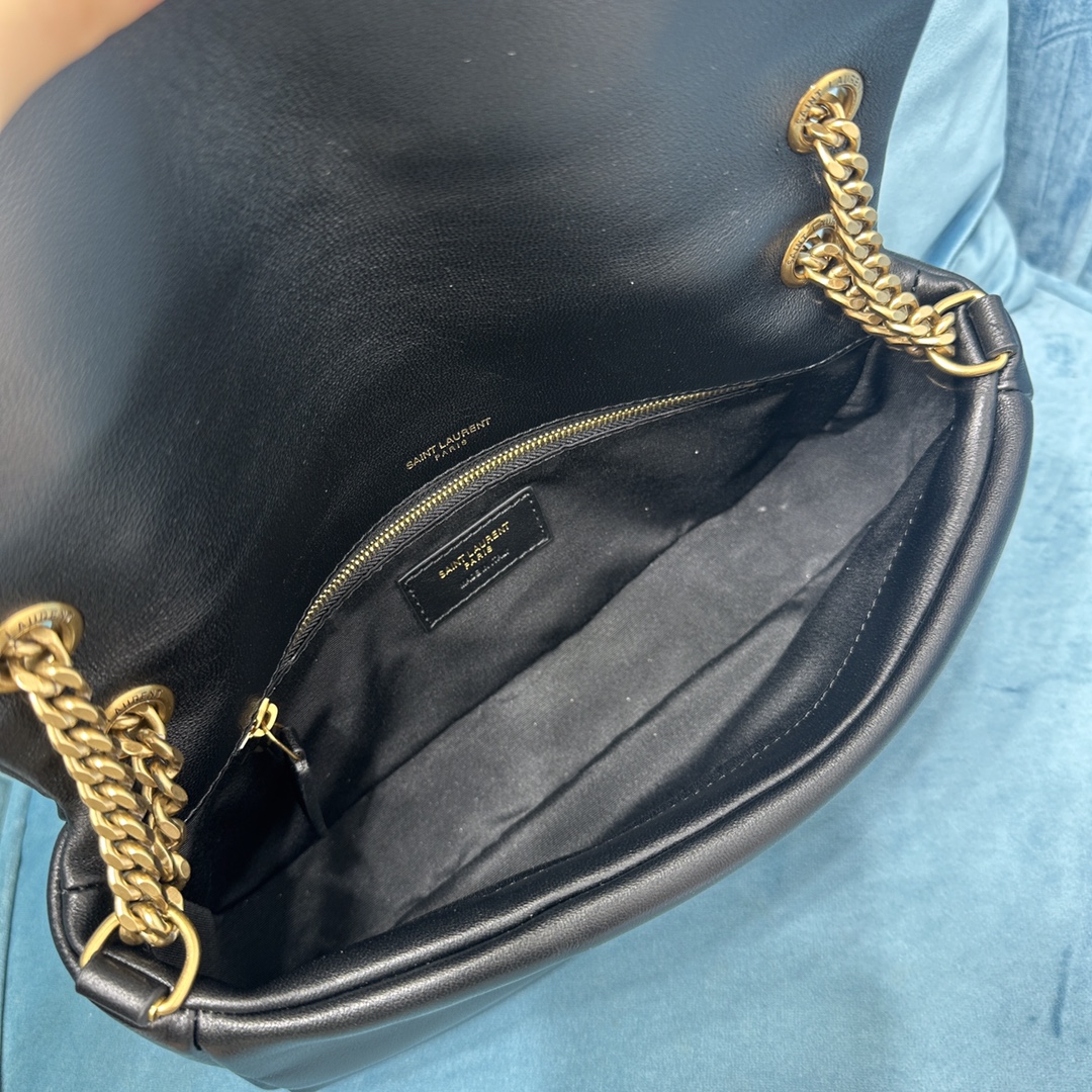YSL CALYPSO IN PLUNGED LAMBSKIN