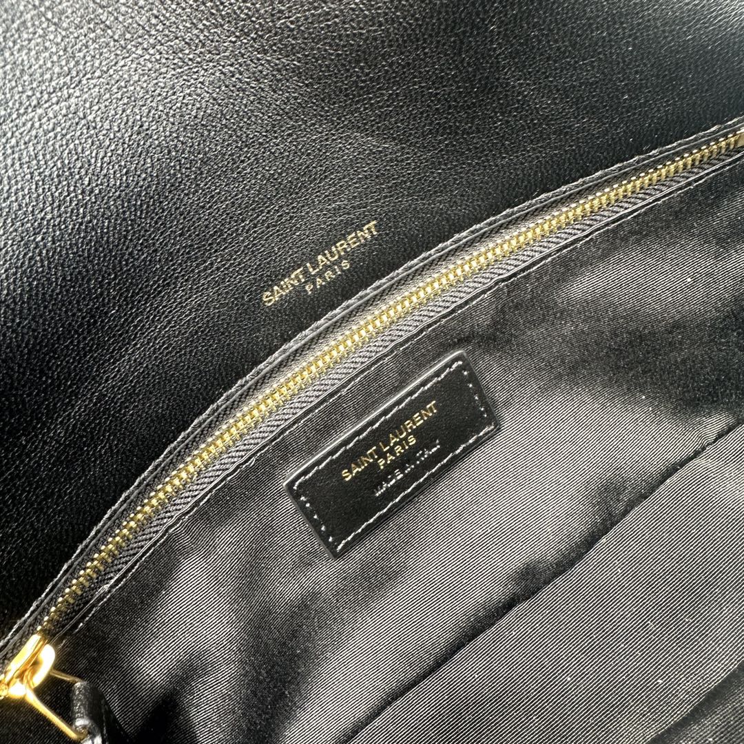 YSL CALYPSO IN PLUNGED LAMBSKIN