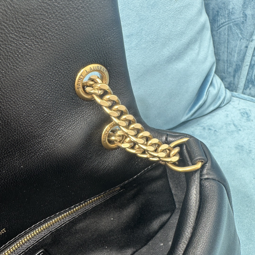YSL CALYPSO IN PLUNGED LAMBSKIN