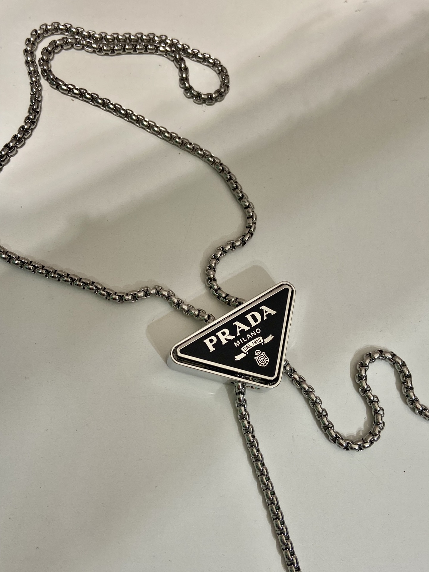 Pra*a cardholder with shoulder strap and crystals