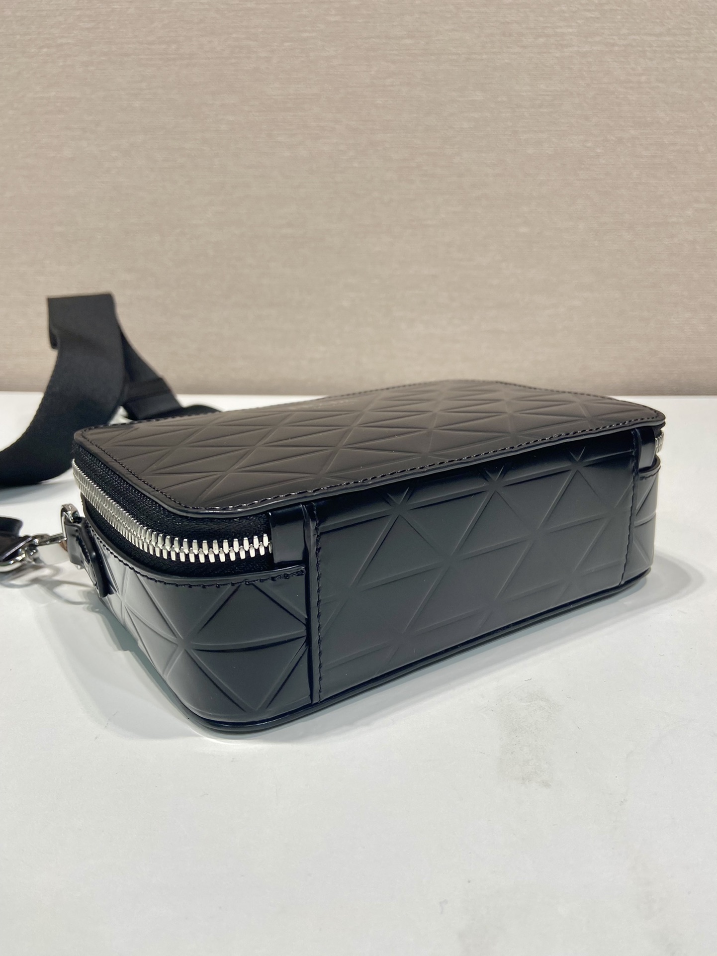 Pra*a small Pra*a brique leather bag