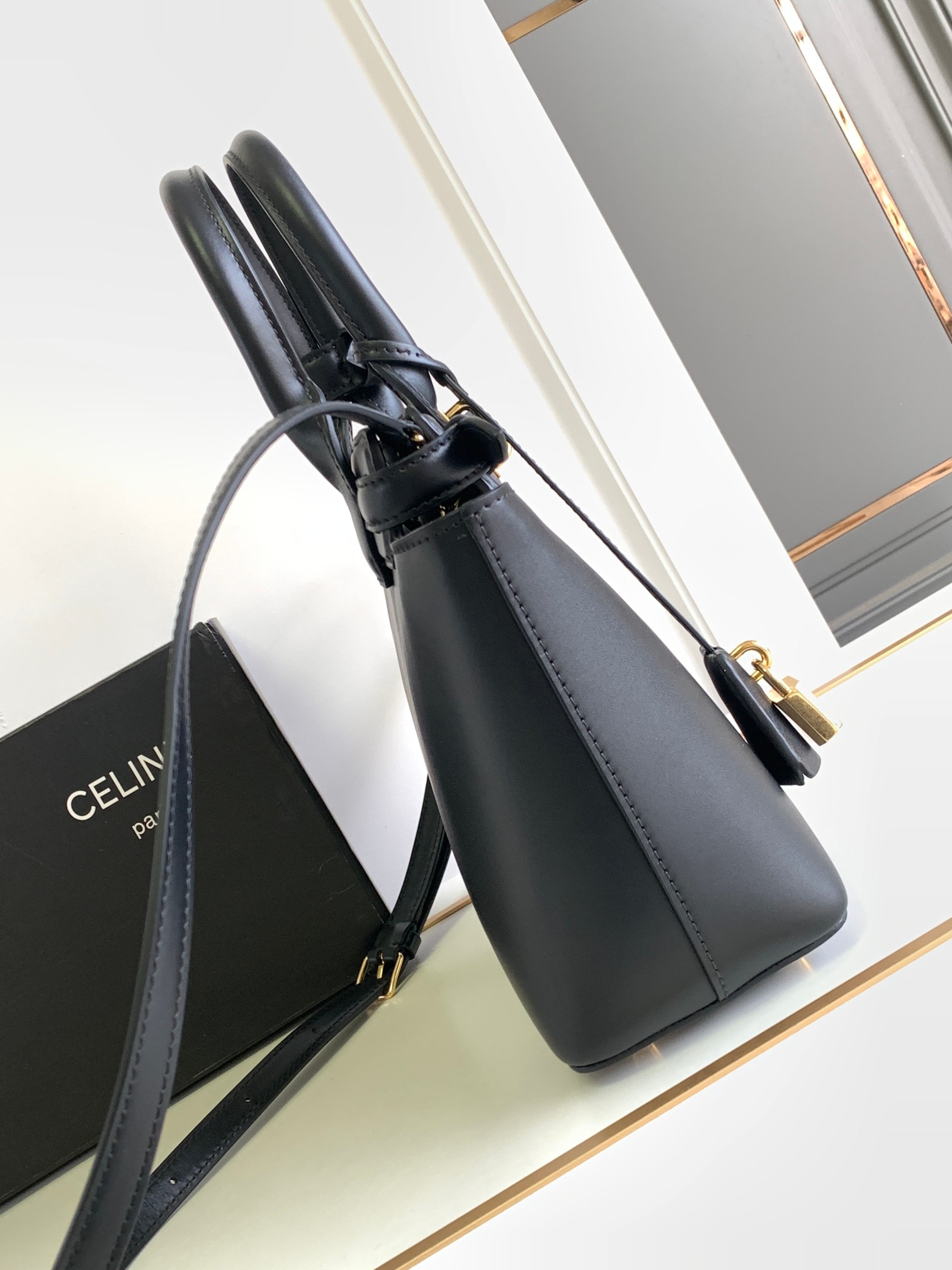 Ce**e teen Ce**e conti bag in natural calfskin