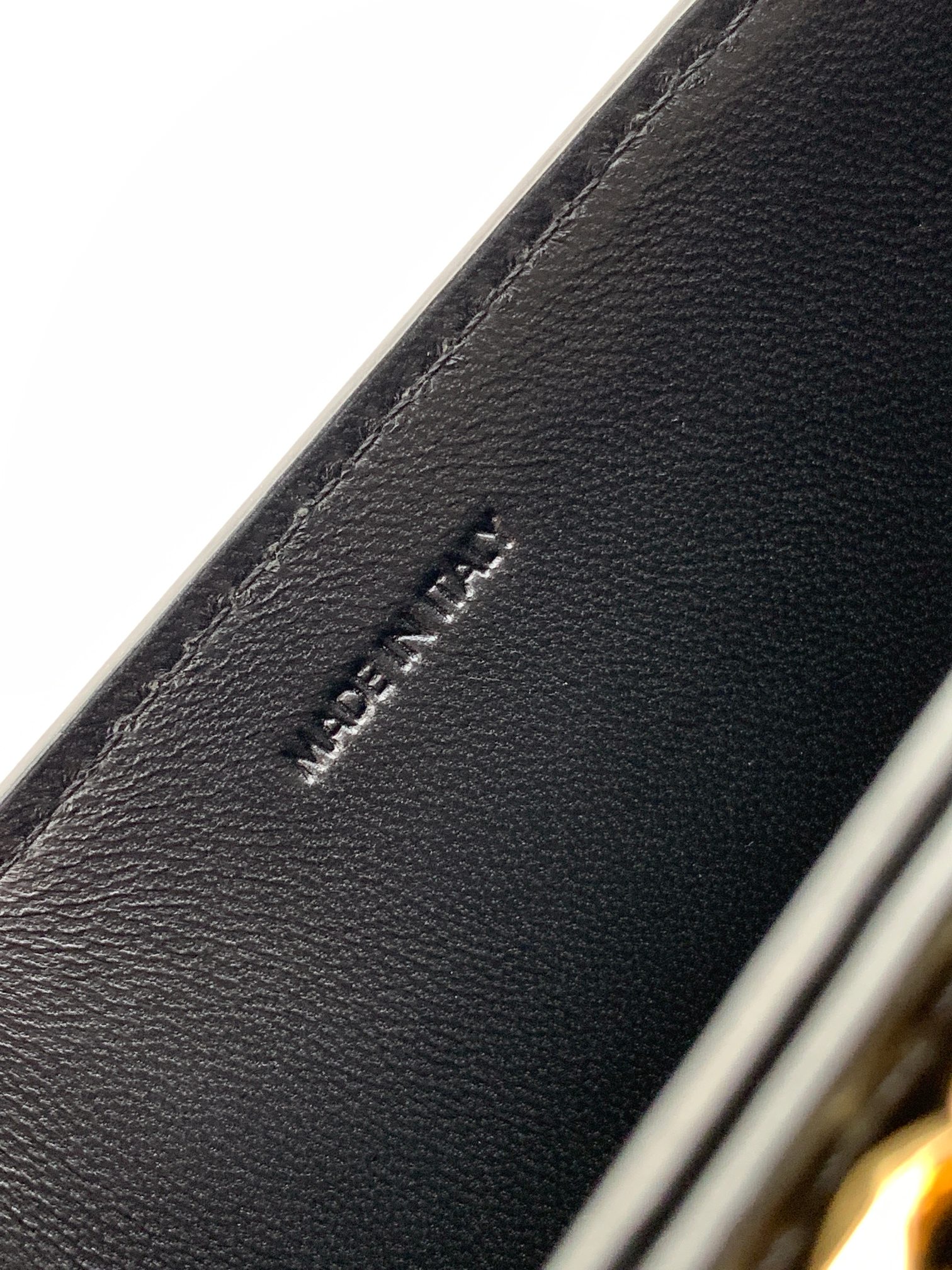 Ce**e medium college bag in shiny calfskin