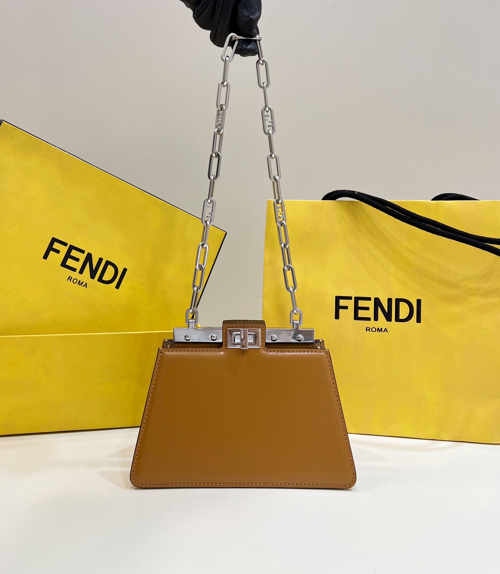 F**di peekaboo cut petite bag