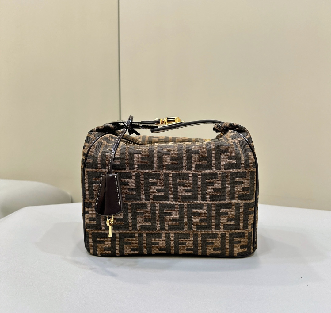 F**di zucca canvas vanity pouch