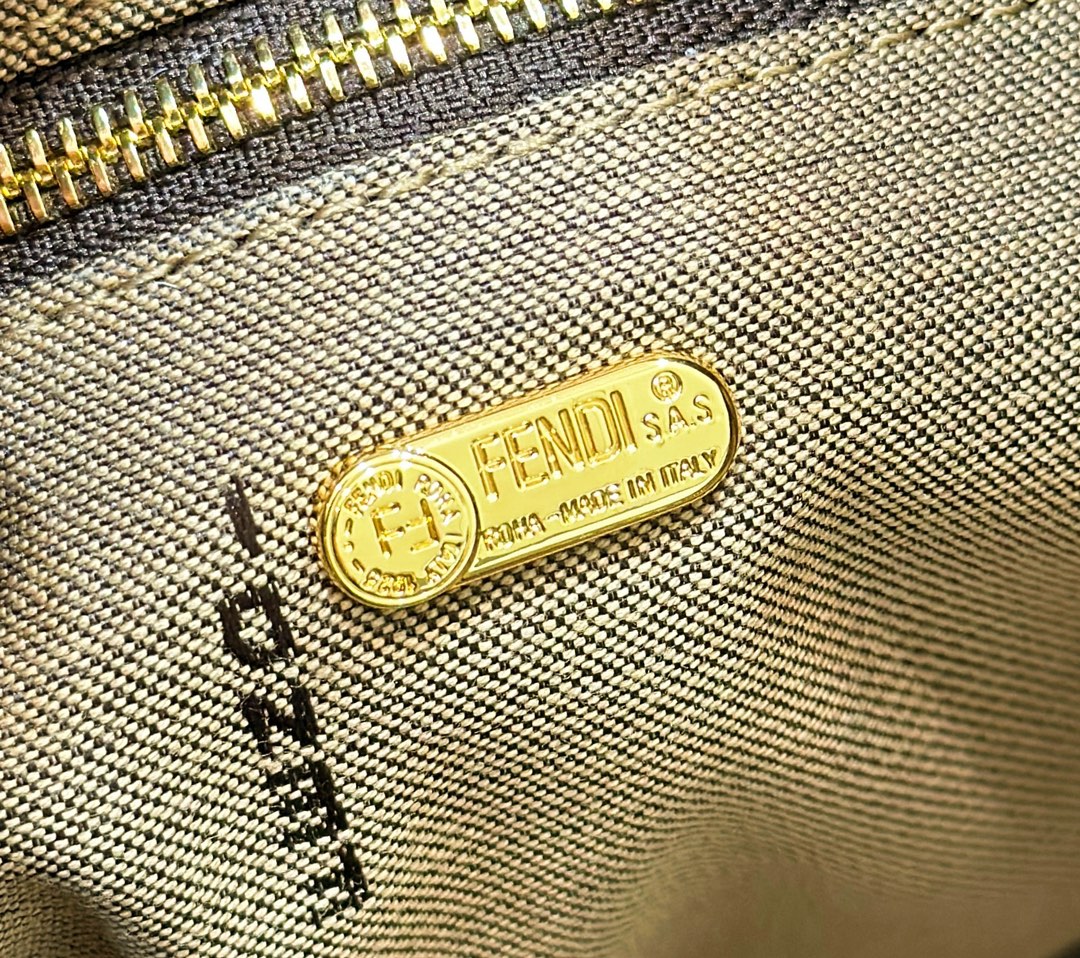 F**di zucca canvas vanity pouch