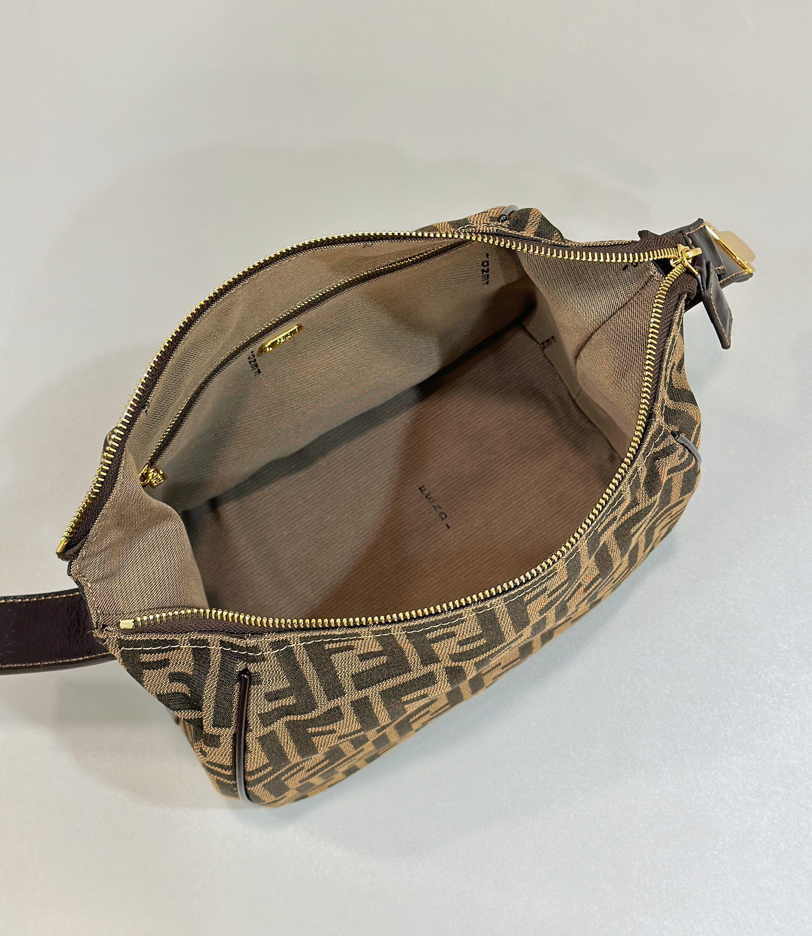 F**di zucca canvas vanity pouch