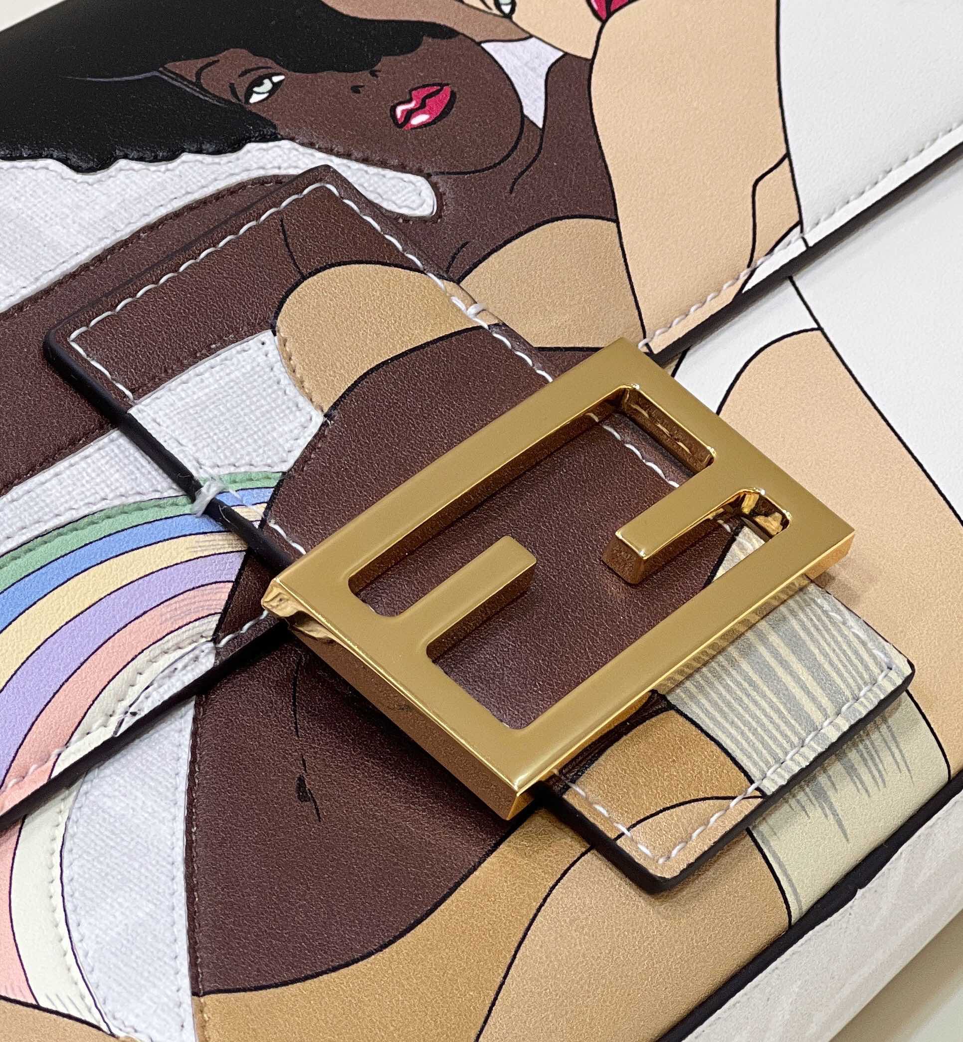 F**di  baguette  medium handbag