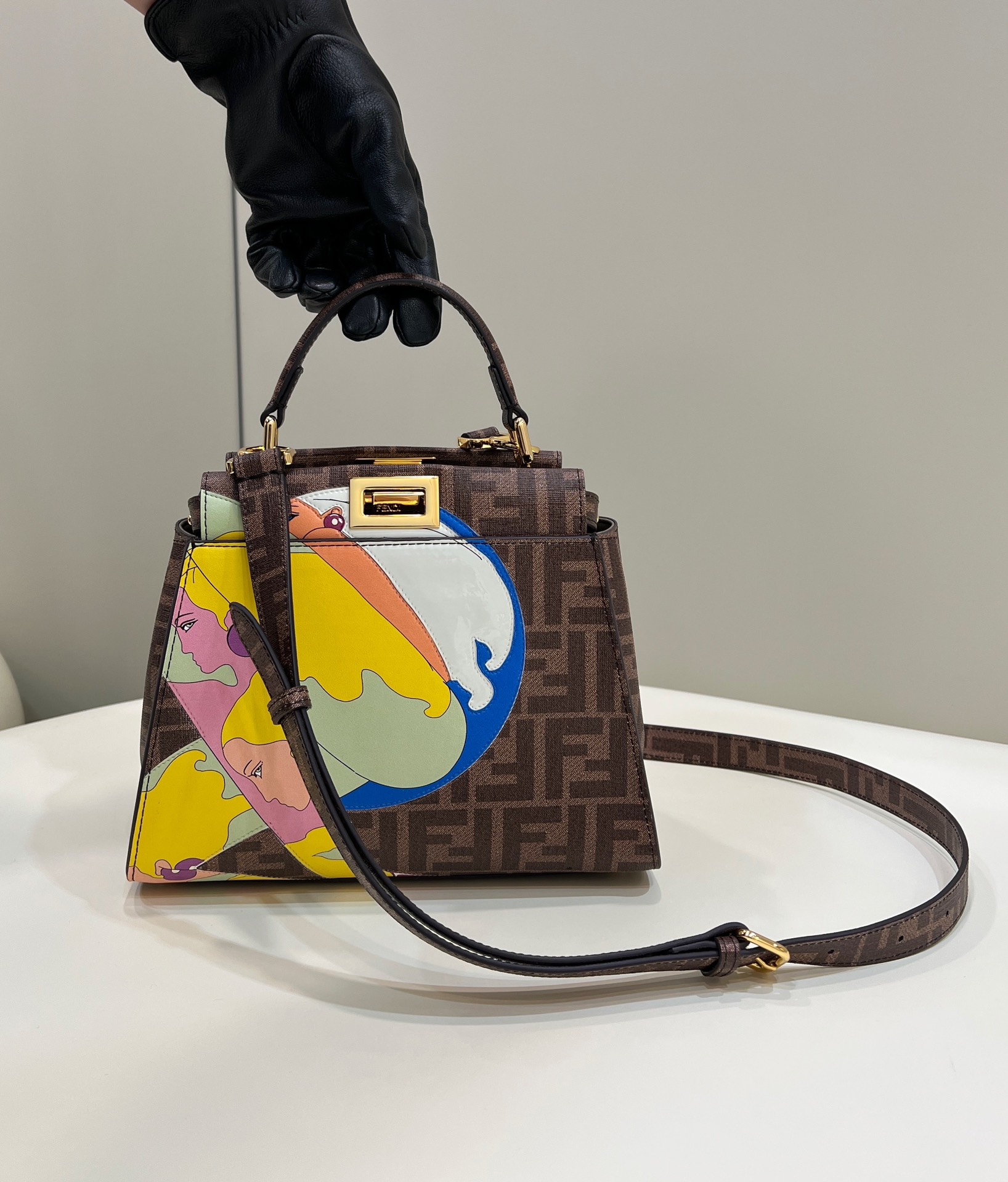 F**di peekaboo small handbag