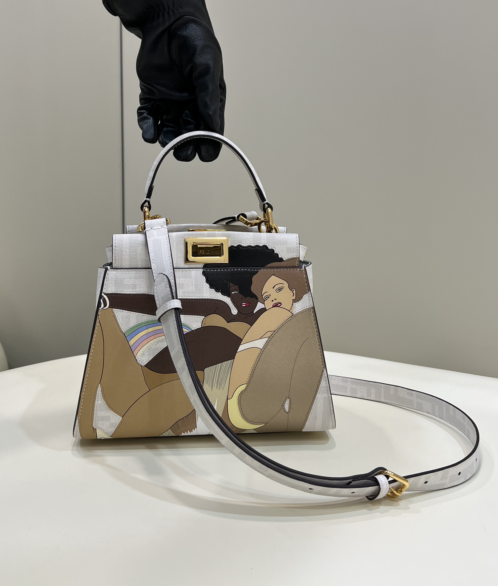 F**di peekaboo small handbag