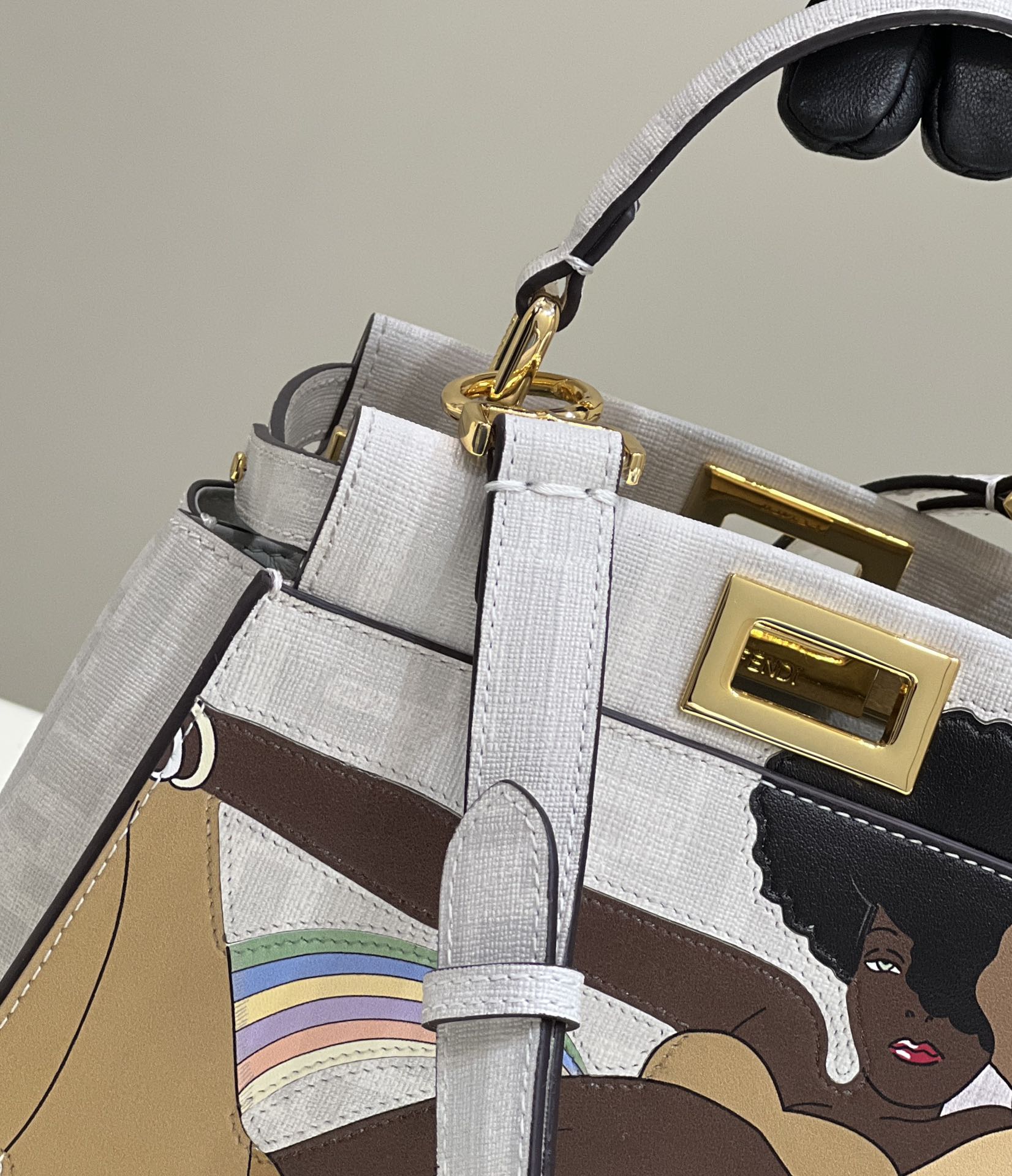 F**di peekaboo small handbag