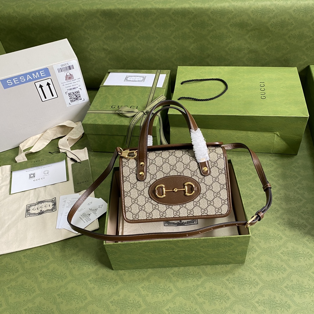 G*u*i horsebit 1955 mini top handle bag