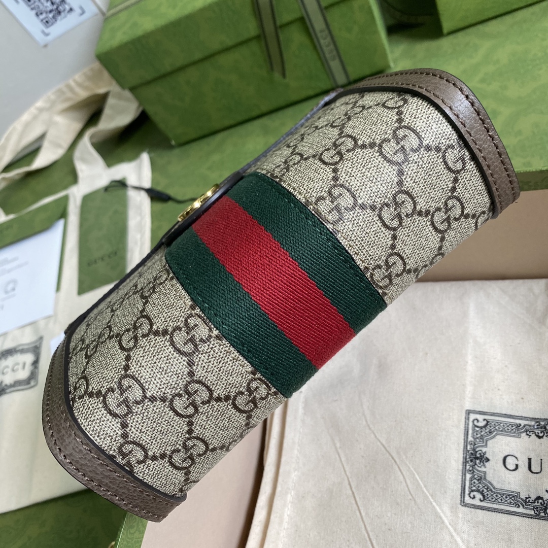 g*u*i ophidia mini shoulder bag in gg S*p*e canvas