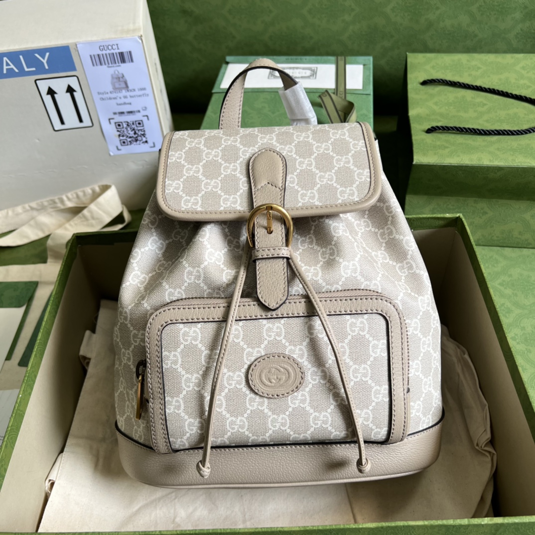 G*u*i backpack with interlocking g