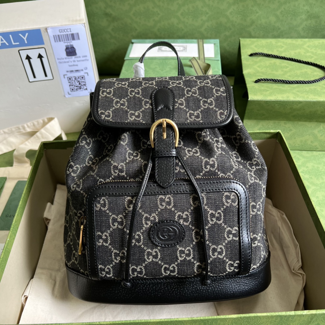 G*u*i backpack with interlocking g