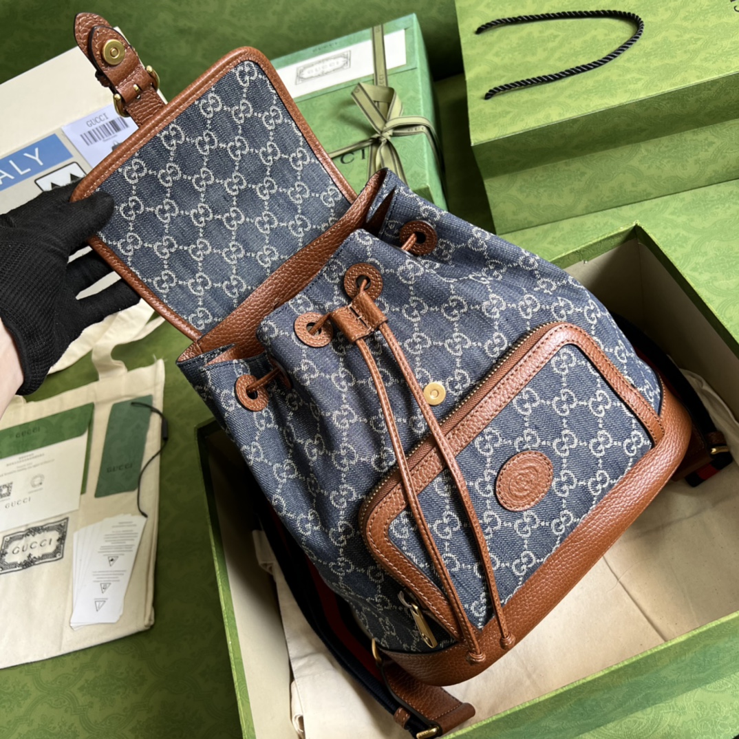 G*u*i backpack with interlocking g