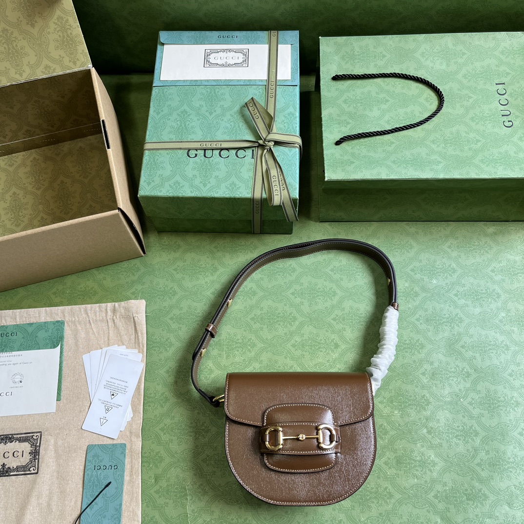 G*u*i horsebit 1955 mini rounded bag