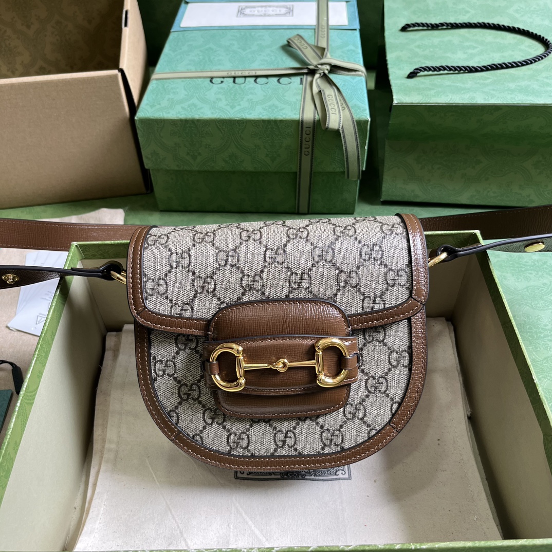 G*u*i horsebit 1955 mini rounded bag