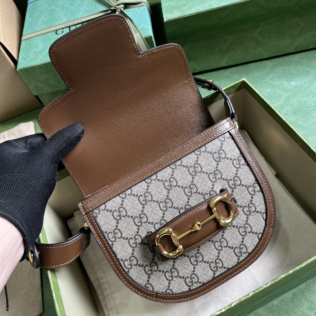 G*u*i horsebit 1955 mini rounded bag