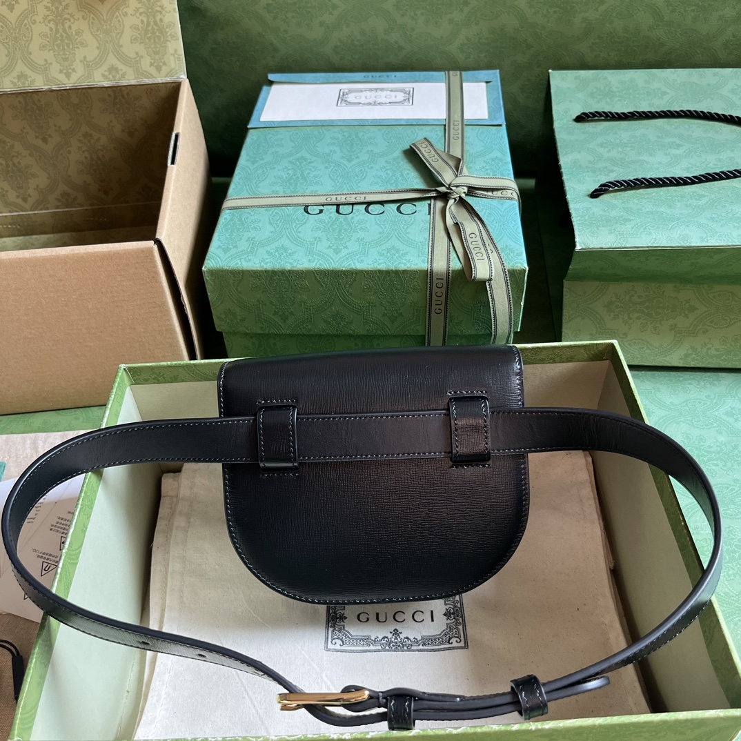 G*u*i horsebit 1955 rounded belt bag