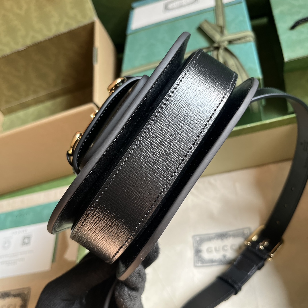 G*u*i horsebit 1955 rounded belt bag