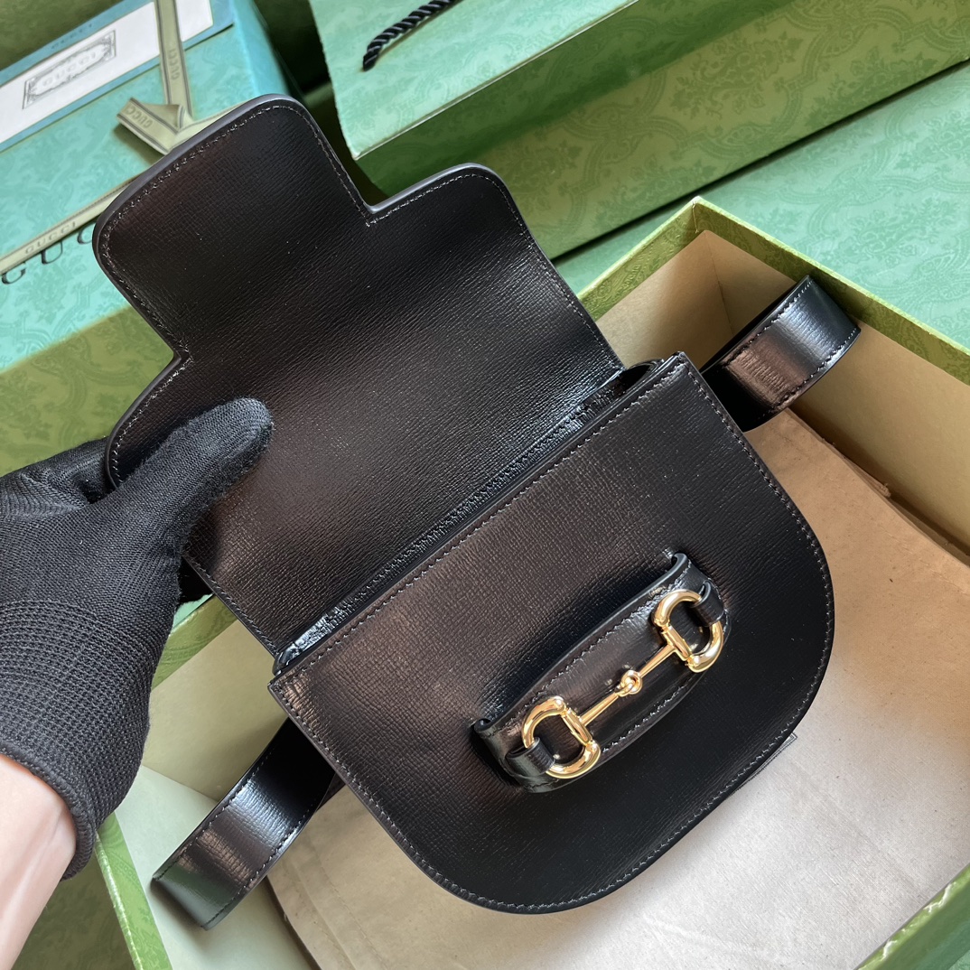 G*u*i horsebit 1955 rounded belt bag