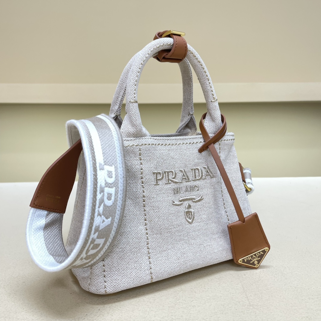 Pra*a mini canvas tote bag
