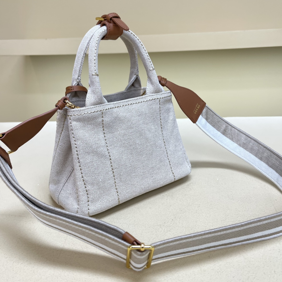 Pra*a mini canvas tote bag