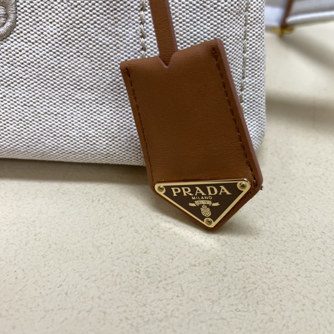 Pra*a mini canvas tote bag
