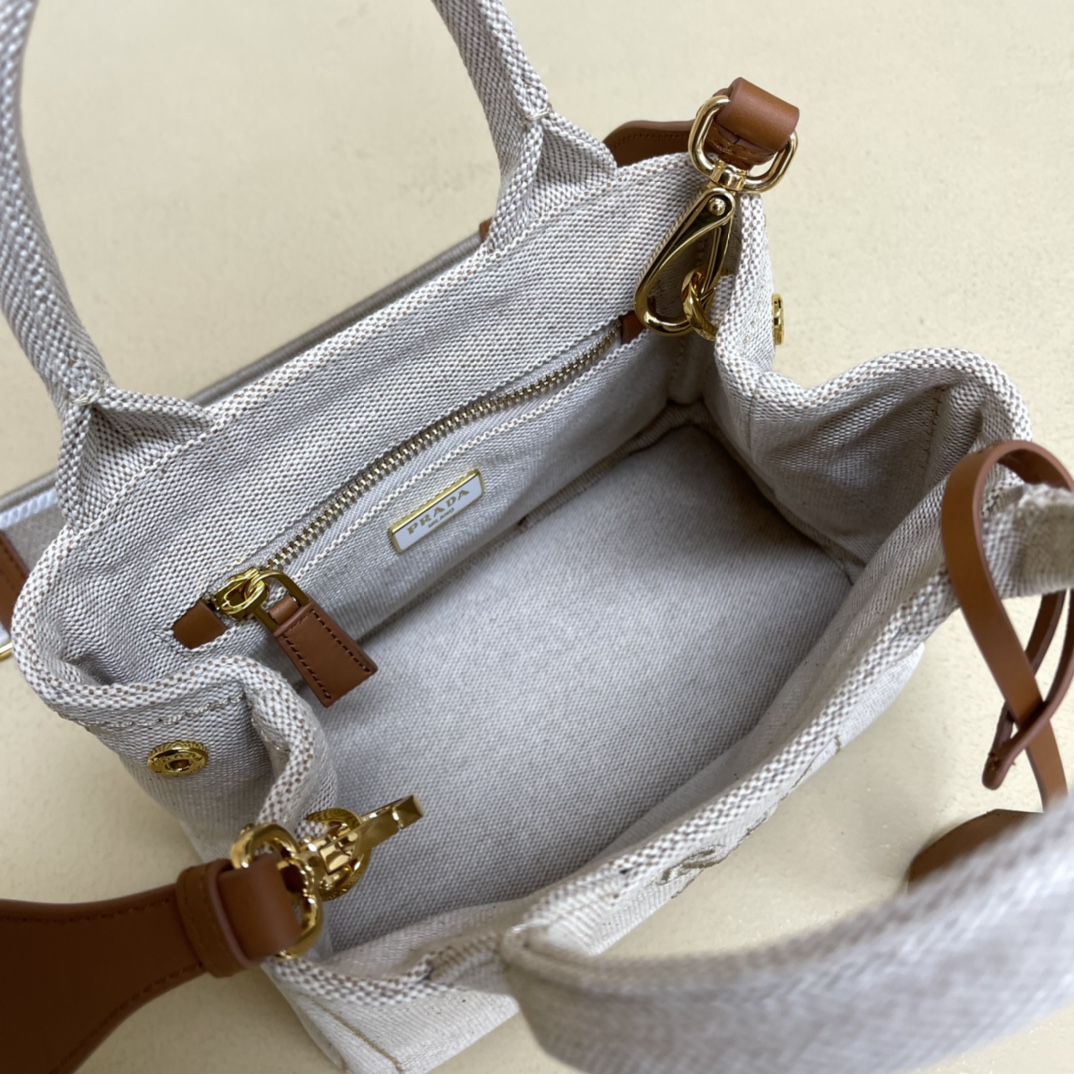 Pra*a mini canvas tote bag