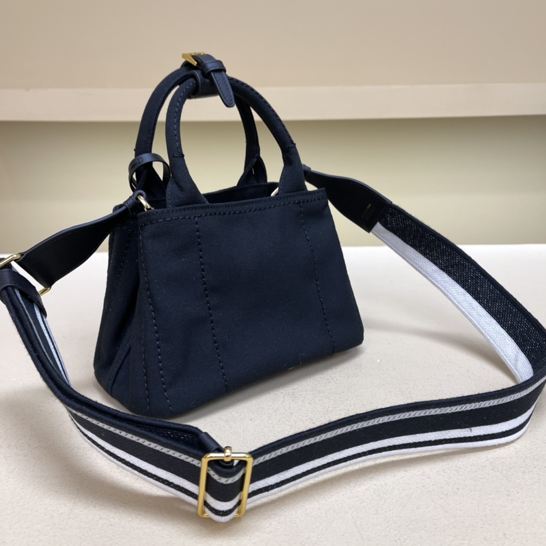 Pra*a mini canvas tote bag