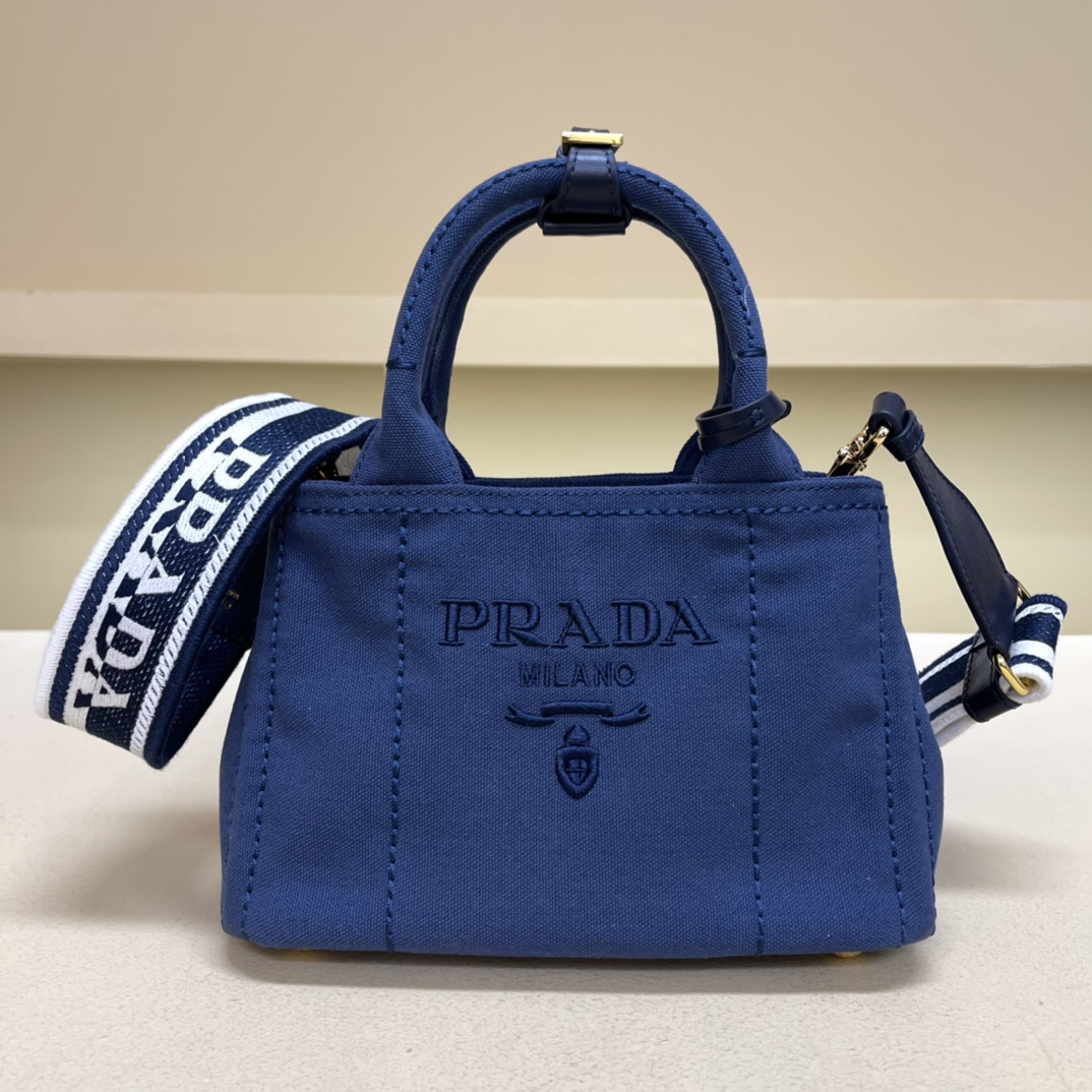 Pra*a mini canvas tote bag