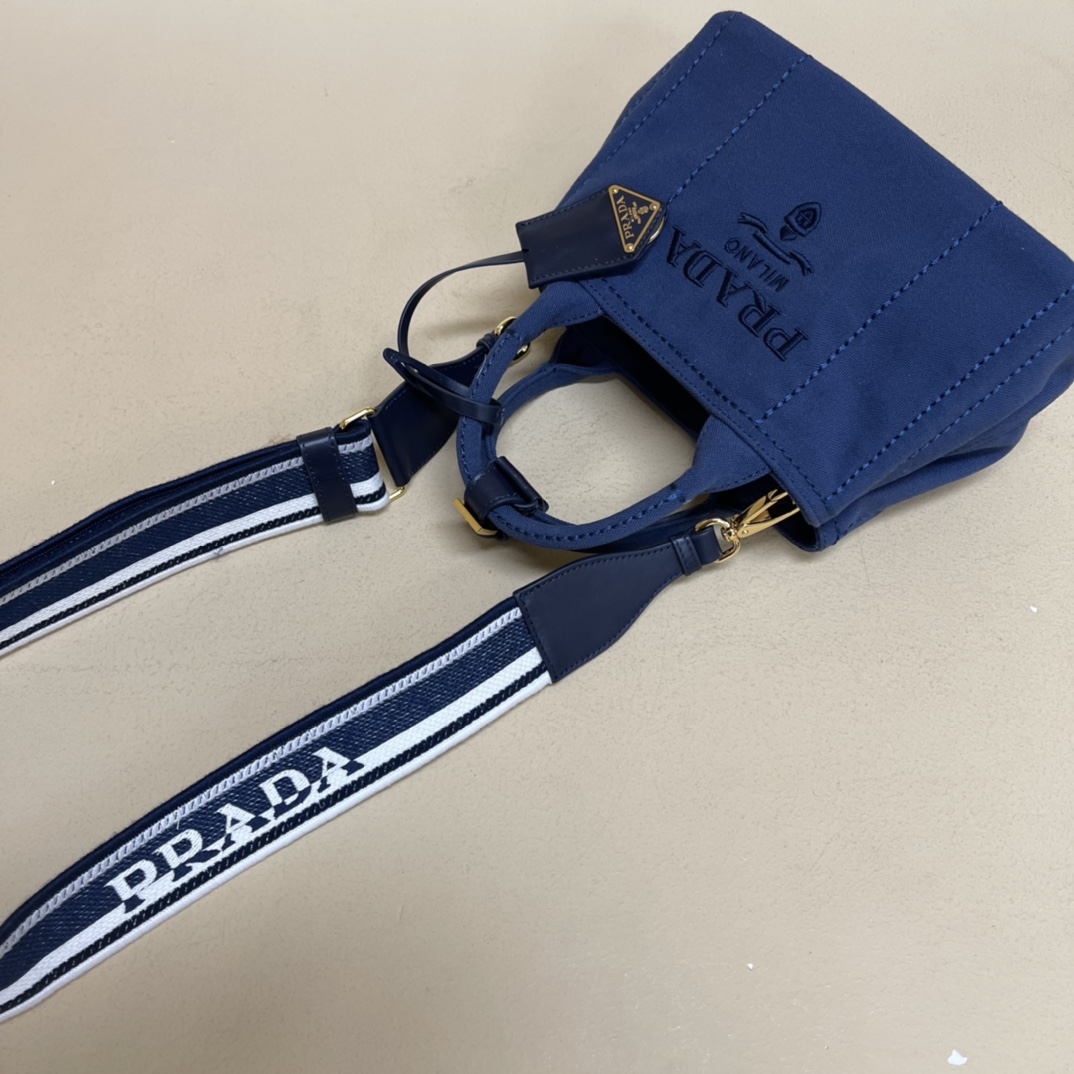 Pra*a mini canvas tote bag