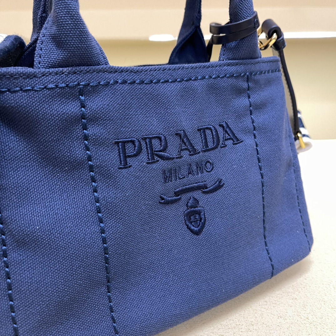 Pra*a mini canvas tote bag