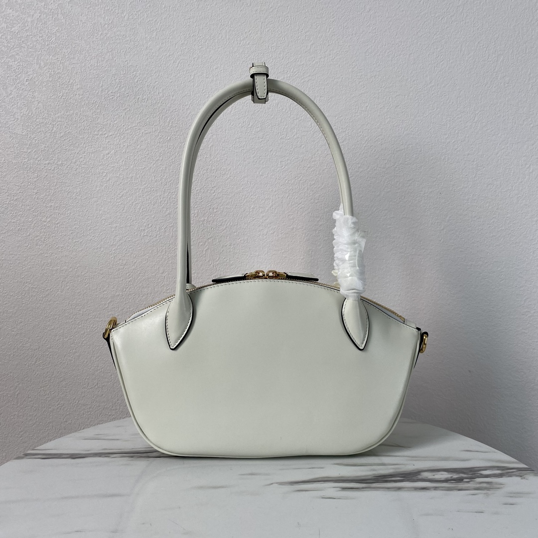 Pra*a black small leather handbag