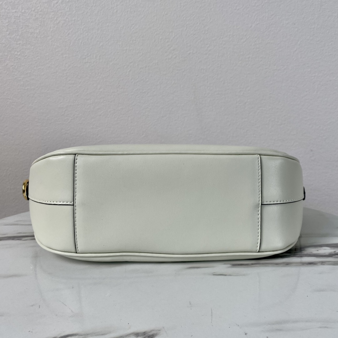 Pra*a black small leather handbag